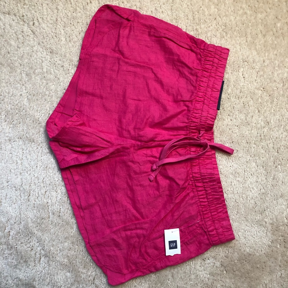 NWT Pink Linen Gap Shorts